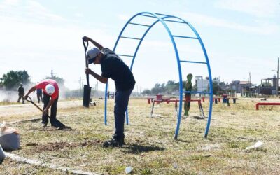 Tareas para la recuperación del espacio público en Villa Argentina