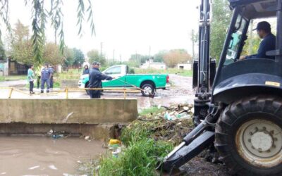 El Municipio continúa con las acciones para subsanar consecuencias de la tormenta