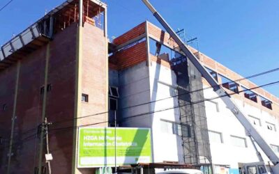 Avanza la obra de la nueva guardia de emergencias del Hospital Mi Pueblo que será inaugurada a fin de año