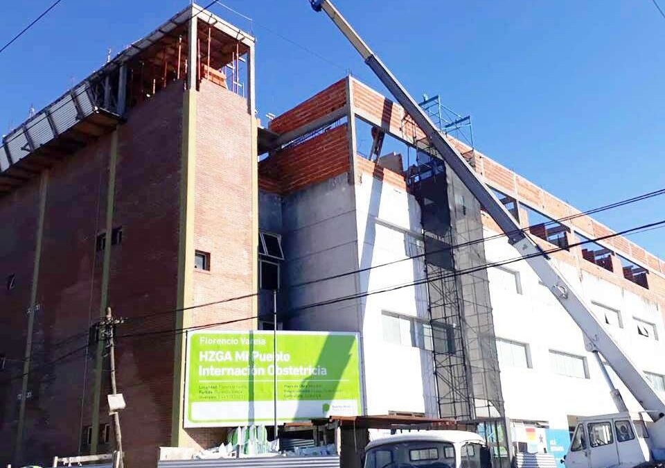 Avanza la obra de la nueva guardia de emergencias del Hospital Mi Pueblo que será inaugurada a fin de año