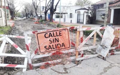 Calle Brown: los trastornos que genera la paralización de la obra