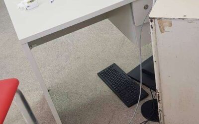HIZO DISTURBIOS  EN EL HOSPITAL  Mi PUEBLO  AGREDIO A UNA ENFERMERA Y ROMPIO  COMPUTADORAS : LA  DENUNCIARON