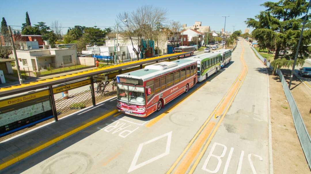 Se realizaron las pruebas de colectivos en el  metrobus  de Florencio Varela