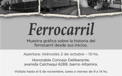 Muestra en el Concejo Deliberante: un viaje a los inicios del “Ferrocarril”