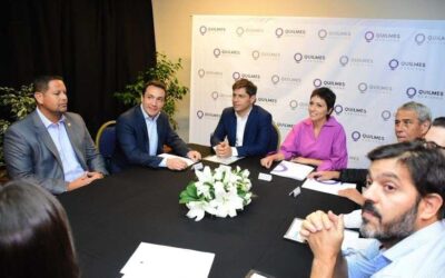 Axel Kicillof junto Andrés Watson