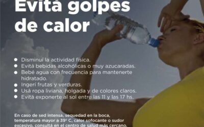 Disfrutá del verano sin riesgos: evitá los golpes de calor