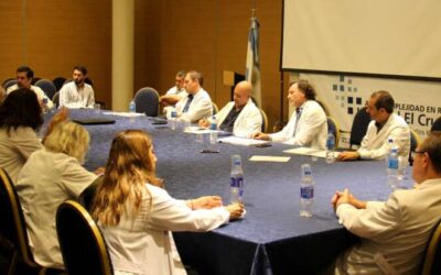 Hospital El Cruce: reunión con los integrantes de la  Región Sanitaria VI  para avanzar en la instalación de los Hospitales Modulares