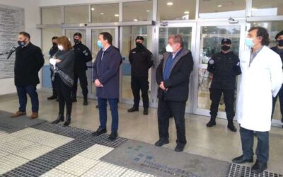 Hospital El Cruce: Oficiales de la Policía de Seguridad Aeroportuaria que se curaron de COVID 19, donaron plasma y fueron a acompañados por las autoridades