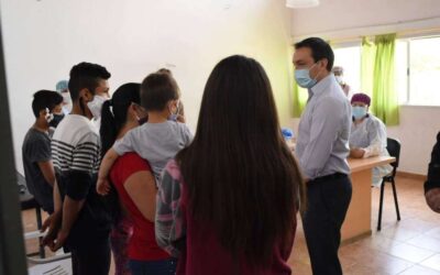 Watson monitoreó una jornada de vacunación y controles médicos en Bosques