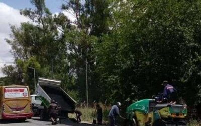 Trabajos de bacheo y de limpieza