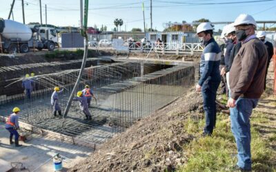 Entubamiento del Arroyo Jiménez:  Watson verificó avances en la obra