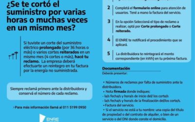 ¿Cómo reclamar por cortes reiterados y cortes prolongados?