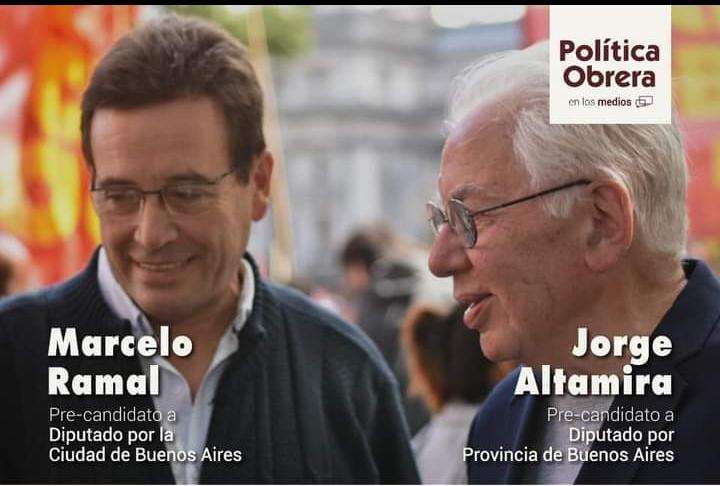 Altamira y Ramal encabezarán las listas de precandidatos a diputado nacional en provincia y Capital por Política Obrera