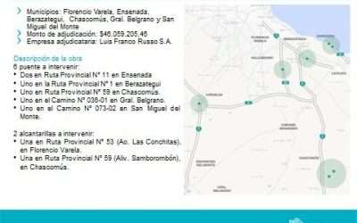 La Capilla: anuncian obras en alcantarilla de la ruta 53