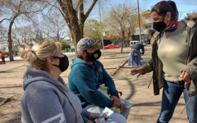 La recorrida de Gabriela Padín por  el Km.26