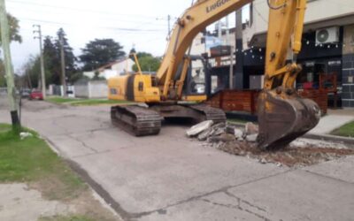 Obra en calle Rodó