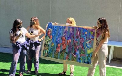 Hospital El Cruce: Un mural «Género y Salud» para homenajear a las mujeres