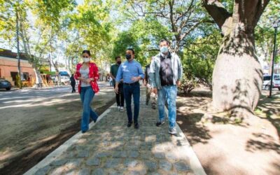 Andrés Watson monitoreó la puesta en valor del bulevar de Avenida San Martín