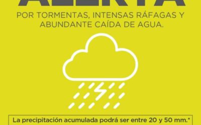Alerta por tormentas