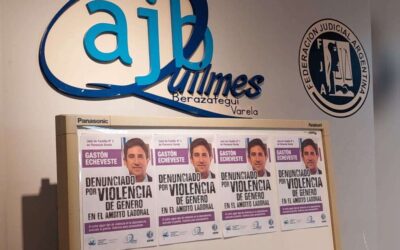 La AJB denunció a juez de Florencio Varela por violencia de género en el ámbito laboral