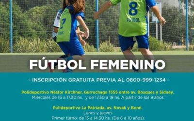 Abren la inscripción para la escuelita de fútbol femenino