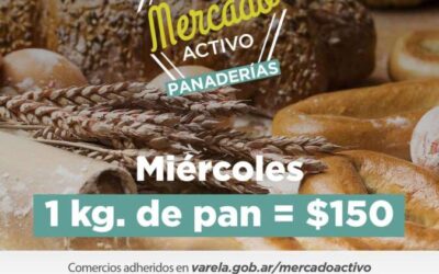 Mercado Activo: el kilo de pan a $150 todos los miércoles