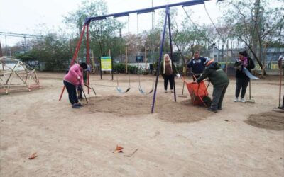 Una renovada plaza Callegari para jugar en vacaciones de invierno