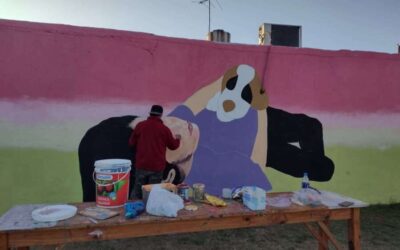 Mural por las Infancias en el Centro Integrador Comunitario de Santo Tomás