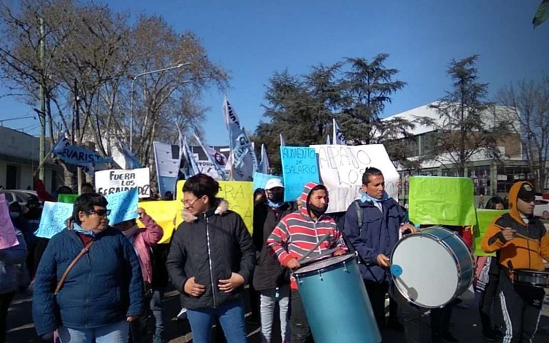 El MTR marchó al municipio por alimentos, trasporte y remedios