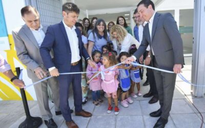 Con críticas a Vidal, Axel Kicillof y Andrés Watson inauguraron el Jardín Nº948 en Florencio Varela