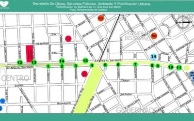 El Municipio proyecta tareas en el circuito peatonal del Metrobus sobre Av. San Martín