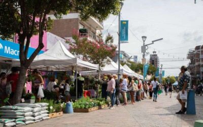 La floricultura varelense conquista la Peatonal Monteagudo