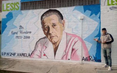 En la cárcel de Florencio Varela plasmaron la imagen de René Favaloro en un mural