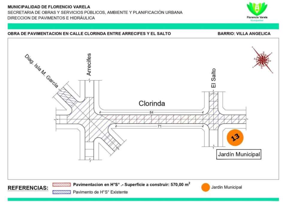 Villa Angélica: Nuevos asfaltos para mejorar el acceso a instituciones educativas