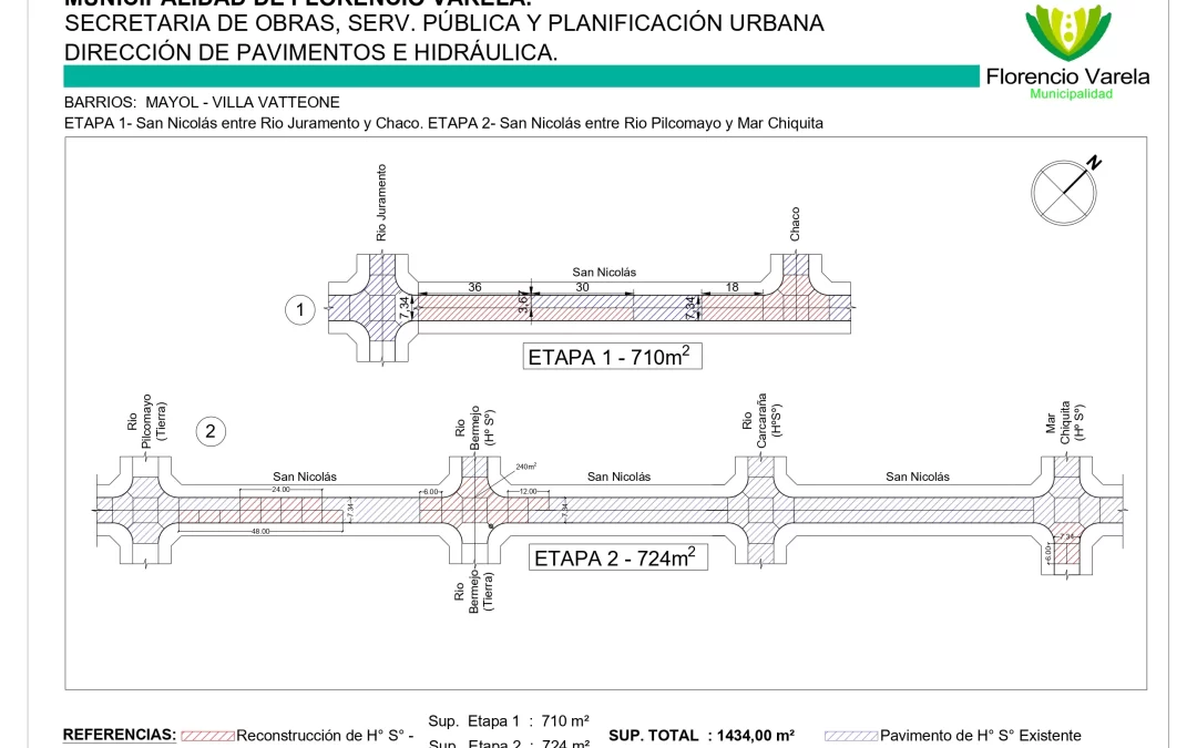 Mayol: Reconstrucción de hormigón en la calle San Nicolás