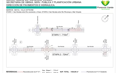 Mayol: Reconstrucción de hormigón en la calle San Nicolás