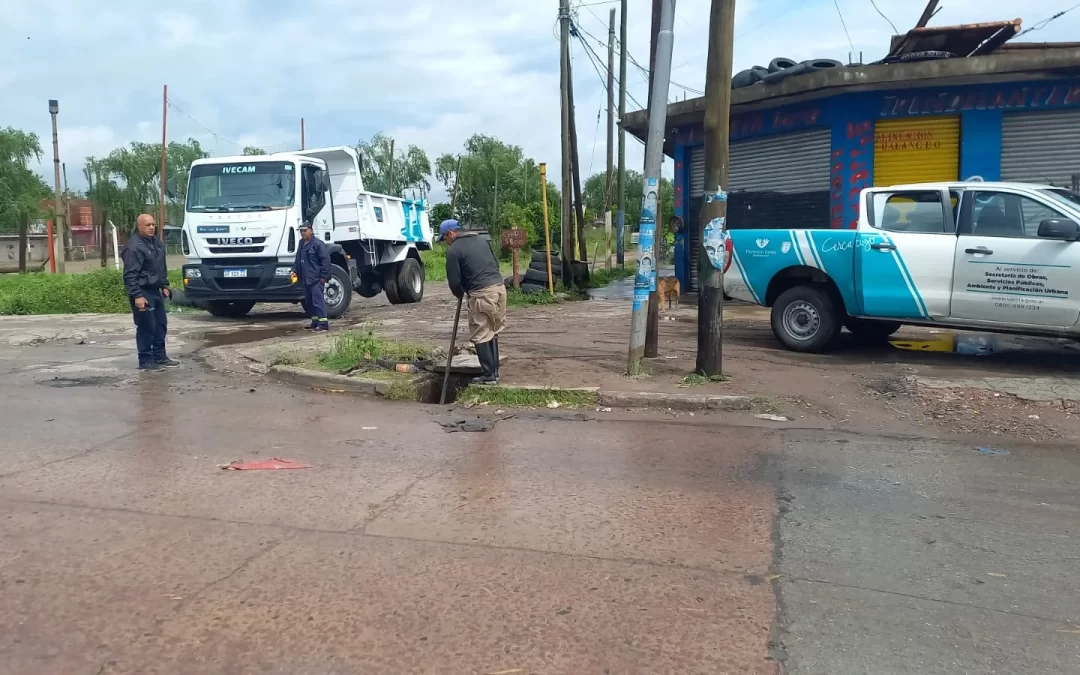 Reforzaron tareas tras las intensas lluvias