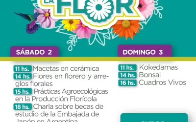 Espacios de capacitación en la Fiesta de la Flor