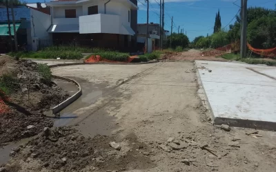 Avances de obras viales en Villa Mónica Nueva y El Parque