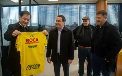 Andrés Watson junto al Embajador de Japón Hiroshi Yamauchi en Florencio Varela para potenciar el distrito