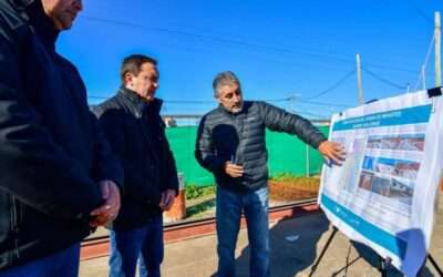 Andrés Watson verificó avances en la construcción de un Jardín de Infantes