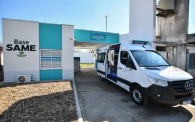 Inauguraron la base SAME en Bosques Norte  y presentaron una nueva ambulancia de alta complejidad