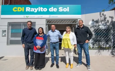 Andrés Watson y Gabriel Katopodis inauguraron el nuevo edificio del Centro de Desarrollo Infantil “Rayito del Sol”