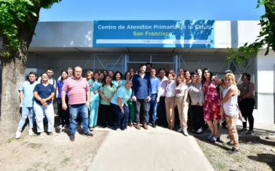 Andrés Watson y Nicolás Kreplak inauguraron el renovado edificio del Centro de Salud en San Francisco