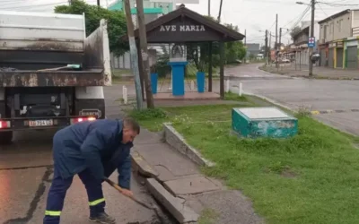 Continúan las lluvias: operativos para prevenir anegamientos en los barrios