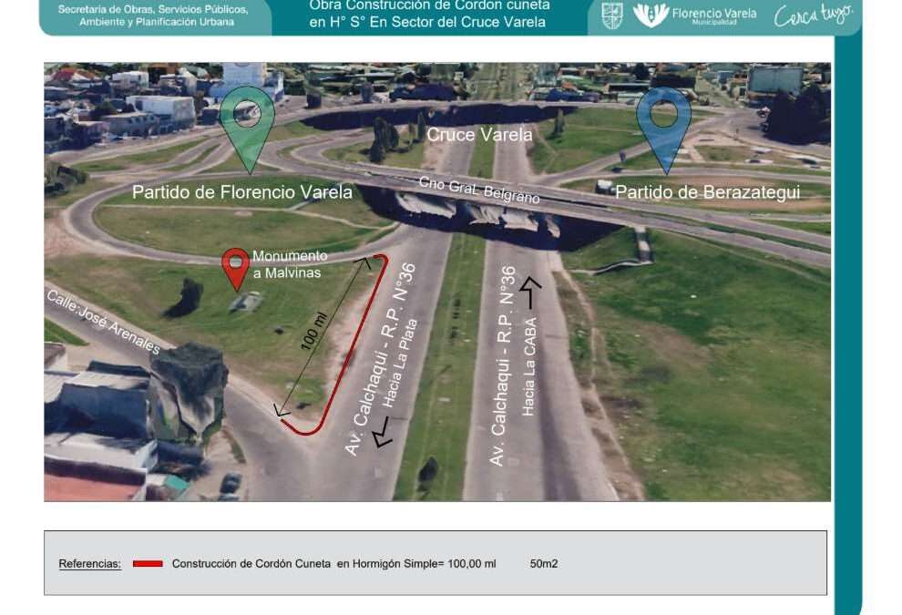 Mejoras viales en la zona del Cruce Varela