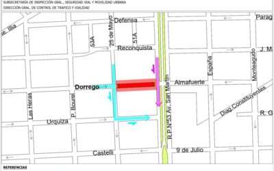 Reconstrucción de calle Dorrego