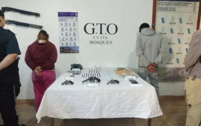 Allanamiento y detención por venta de drogas y secuestro de armas en Bosques Norte