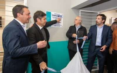La Esmeralda: Axel Kicillof  y Andrés Watson inauguraron el Centro de Atención Primaria de la Salud