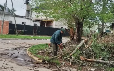 Florencio Varela: Higiene urbana luego de la tormenta